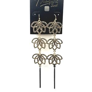 Thalia Sodi Three Tiered Earrings